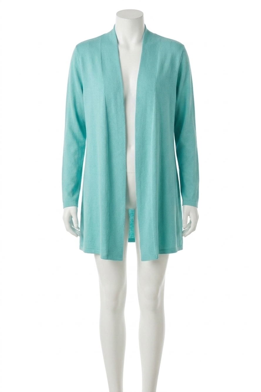 NEW PJ HARLOW amelia knit cardigan in aqua